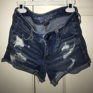 American Eagle stretchy Ripped Jean Shorts